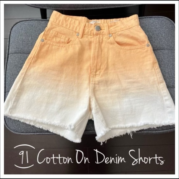 91 Cotton On High Flashback Size 2 Demin with Frayed ends. - Picture 1 of 3